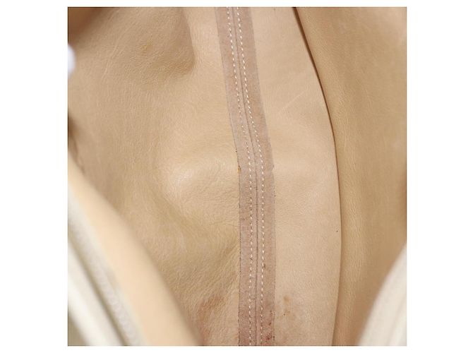 LOEWE Anagram Shoulder Bag Suede Beige Gold Tone - vista 10