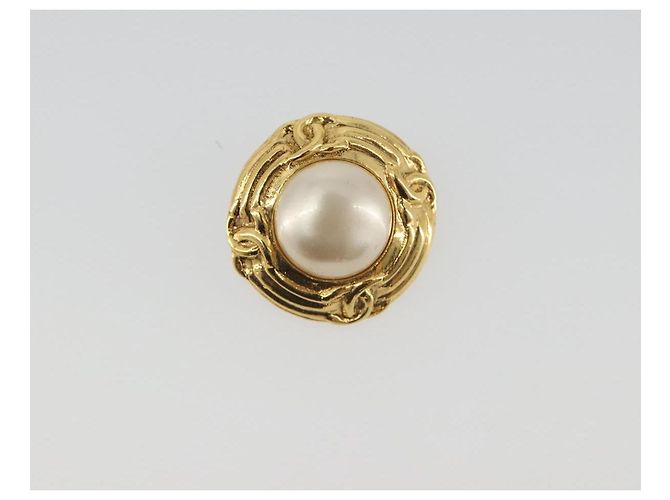 CHANEL Earring metal Gold CC - vista 2