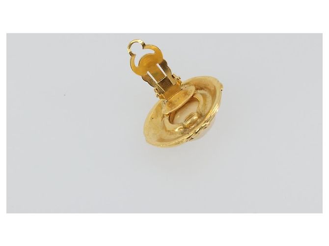 CHANEL Earring metal Gold CC - vista 4