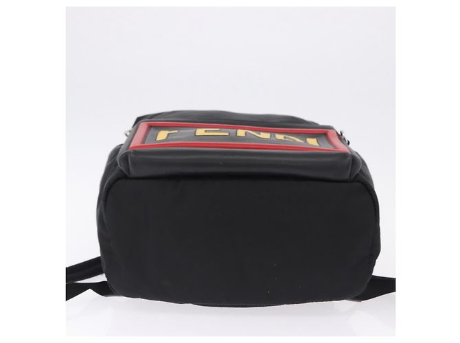 FENDI Mochila Nylon Black Silver - vista 11