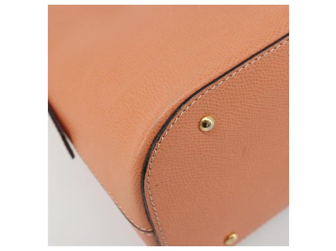 Céline CELINE Hand Bag Leather 2way Orange Gold Tone - vista 15