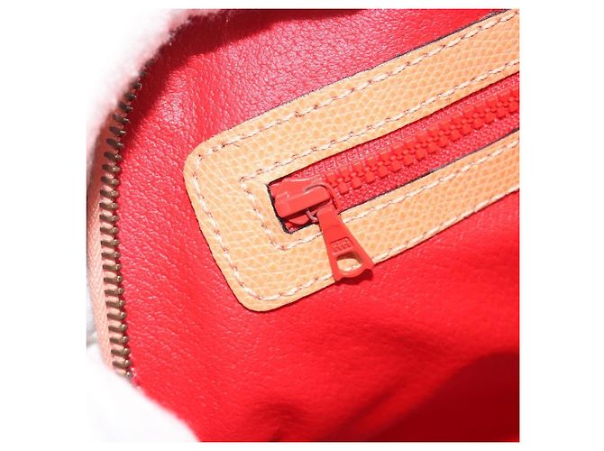 Céline CELINE Hand Bag Leather 2way Orange Gold Tone - vista 22