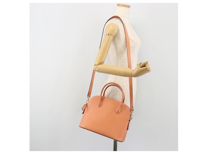 Céline CELINE Hand Bag Leather 2way Orange Gold Tone - vista 25