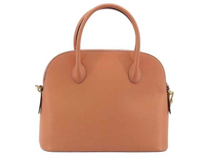 Céline CELINE Hand Bag Leather 2way Orange Gold Tone - vista 3