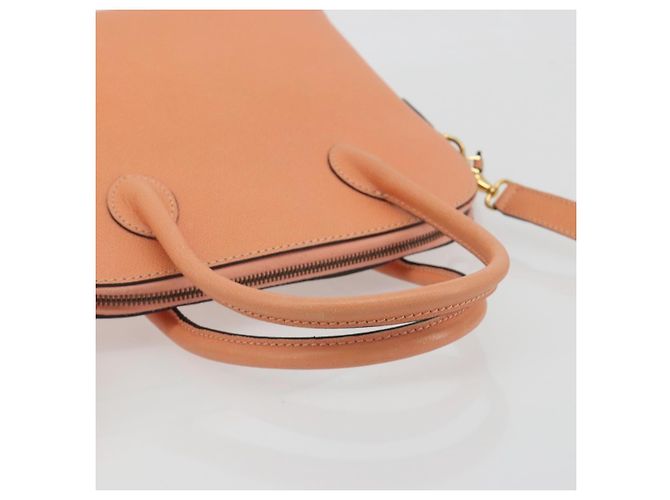 Céline CELINE Hand Bag Leather 2way Orange Gold Tone - vista 7
