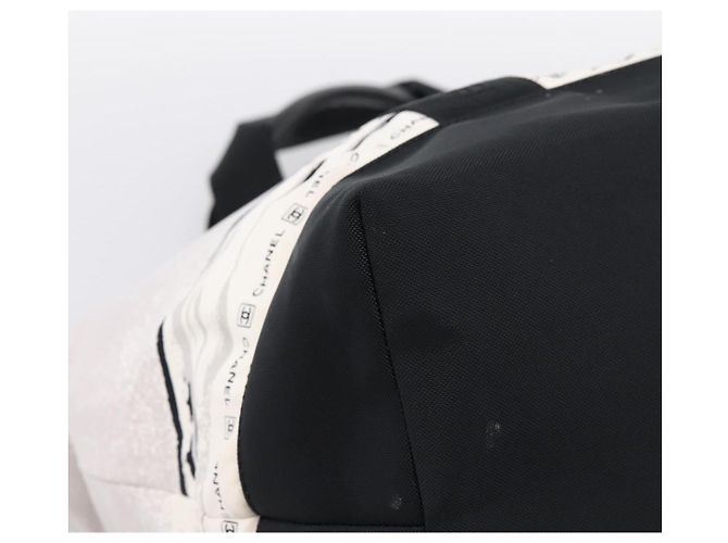 CHANEL Sports High Summer Hand Bag Nylon Black Silver CC - vista 13