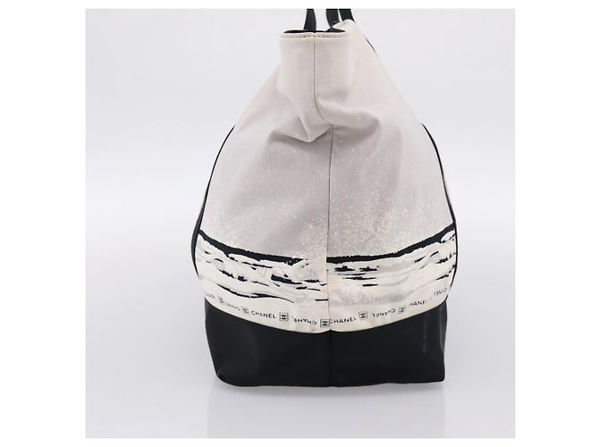 CHANEL Sports High Summer Hand Bag Nylon Black Silver CC - vista 5
