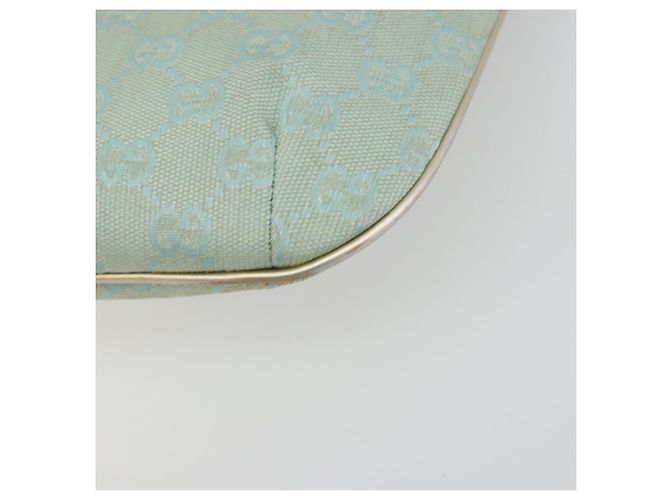 GUCCI GG Canvas Shoulder Bag Light Blue Gold 005 0813 - vista 10