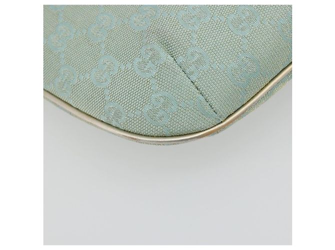 GUCCI GG Canvas Shoulder Bag Light Blue Gold 005 0813 - vista 13