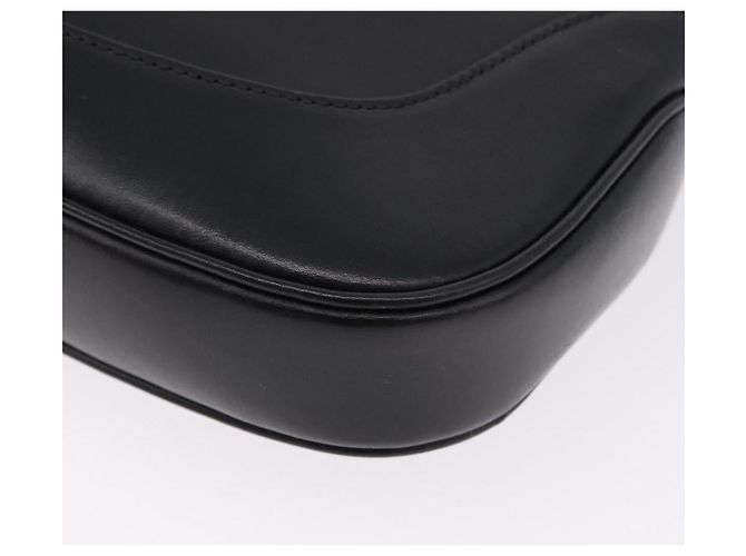 GUCCI Jackie Shoulder Bag Leather Black Silver 001 3306 2684 - vista 11