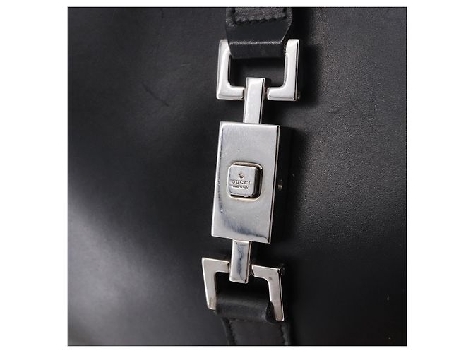GUCCI Jackie Shoulder Bag Leather Black Silver 001 3306 2684 - vista 14