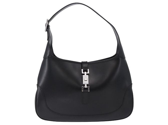 GUCCI Jackie Shoulder Bag Leather Black Silver 001 3306 2684 - vista 2