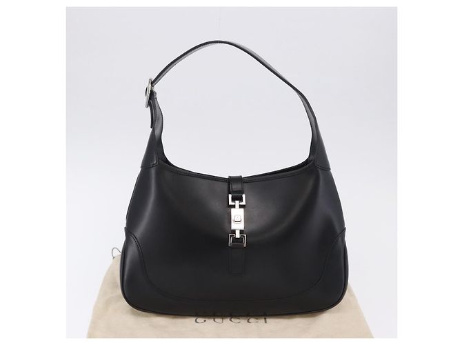 GUCCI Jackie Shoulder Bag Leather Black Silver 001 3306 2684 - vista 23
