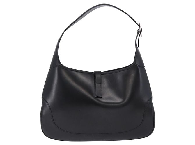 GUCCI Jackie Shoulder Bag Leather Black Silver 001 3306 2684 - vista 3