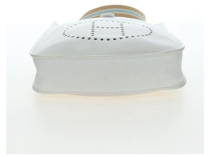 Hermès HERMES Evelyn 1GM Shoulder Bag Leather White Silver - vista 10