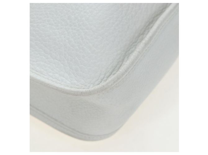 Hermès HERMES Evelyn 1GM Shoulder Bag Leather White Silver - vista 11