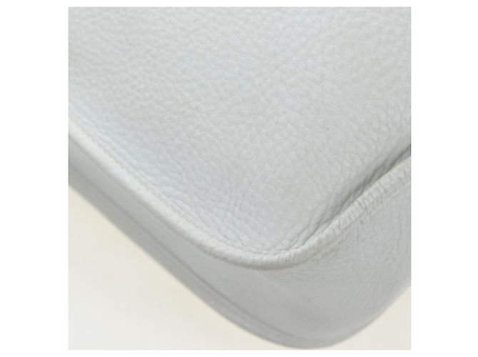 Hermès HERMES Evelyn 1GM Shoulder Bag Leather White Silver - vista 13
