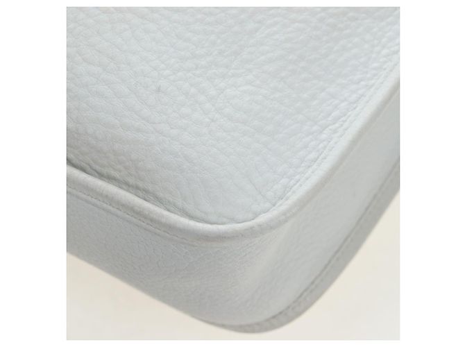 Hermès HERMES Evelyn 1GM Shoulder Bag Leather White Silver - vista 14