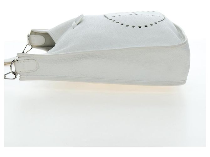 Hermès HERMES Evelyn 1GM Shoulder Bag Leather White Silver - vista 5