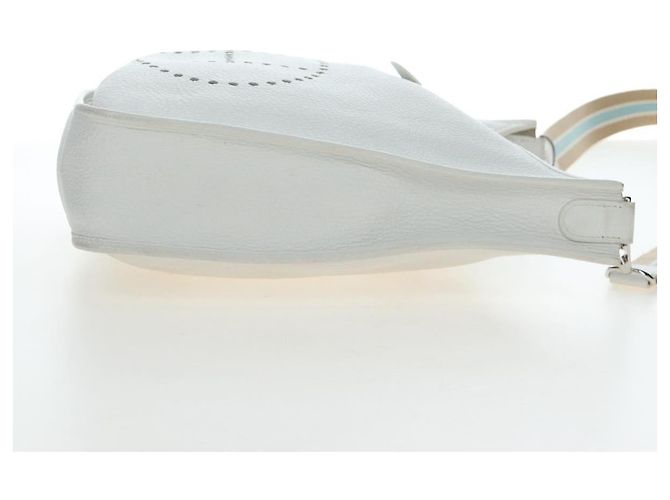 Hermès HERMES Evelyn 1GM Shoulder Bag Leather White Silver - vista 6