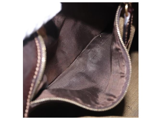 FENDI Zucca Canvas Shoulder Bag Brown Black - vista 20