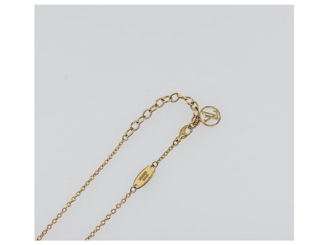 LOUIS VUITTON Essential V Necklace Metal Gold M61083 LV - vista 14