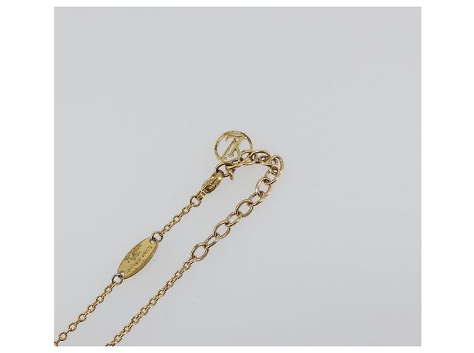 LOUIS VUITTON Essential V Necklace Metal Gold M61083 LV - vista 7