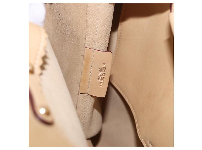 LOEWE Hand Bag Leather Beige Gold - vista 11