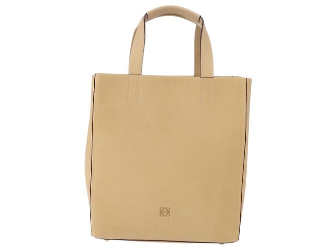 LOEWE Hand Bag Leather Beige Gold - vista 13