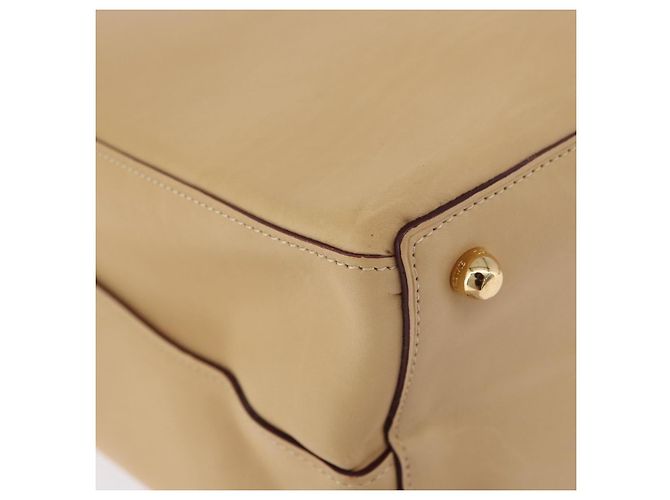 LOEWE Hand Bag Leather Beige Gold - vista 15