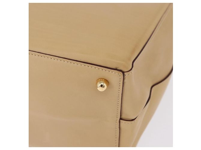LOEWE Hand Bag Leather Beige Gold - vista 16
