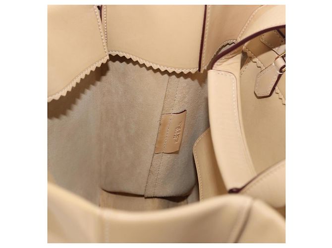 LOEWE Hand Bag Leather Beige Gold - vista 18
