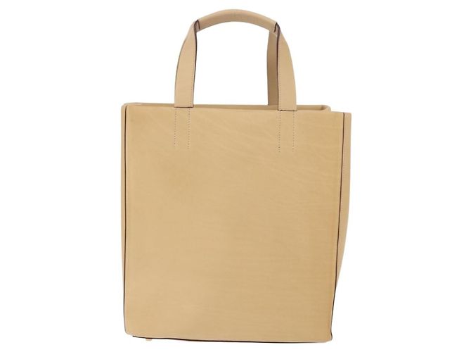 LOEWE Hand Bag Leather Beige Gold - vista 2