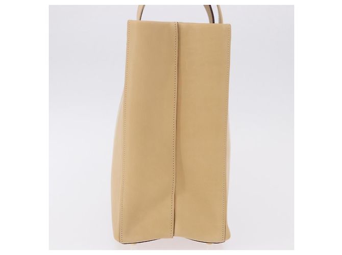 LOEWE Hand Bag Leather Beige Gold - vista 3