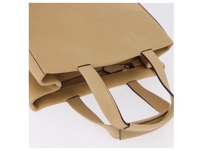 LOEWE Hand Bag Leather Beige Gold - vista 6