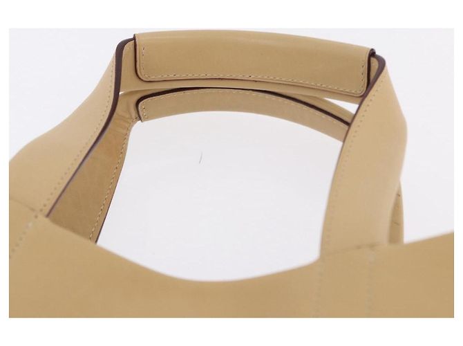LOEWE Hand Bag Leather Beige Gold - vista 8