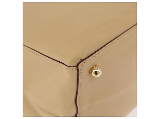LOEWE Hand Bag Leather Beige Gold - vista 9