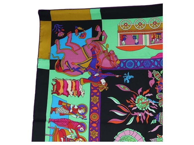Hermès HERMES Scarf  fantaisies indiennes  Silk Multicolor - vista 2
