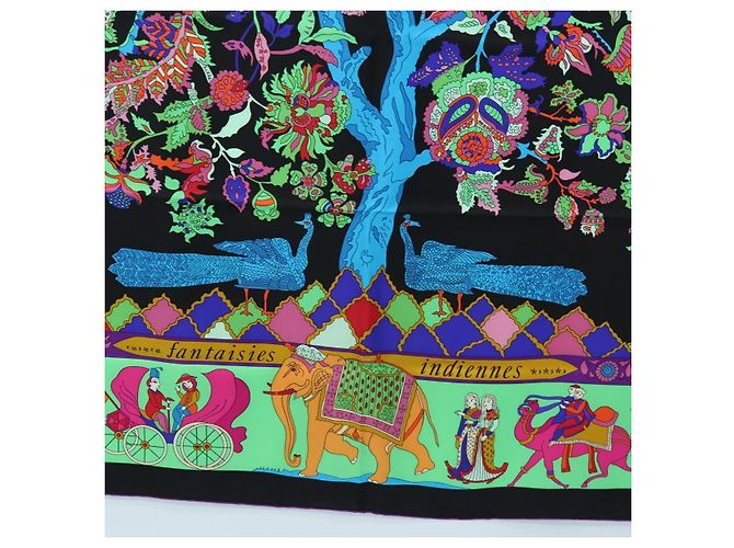 Hermès HERMES Scarf  fantaisies indiennes  Silk Multicolor - vista 9