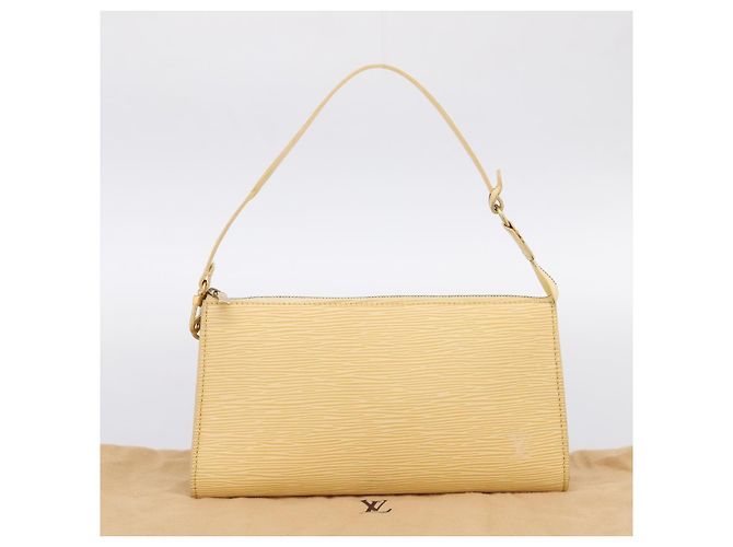 LOUIS VUITTON Epi Pochette Accessoires Pouch Vanilla M5294A LV - vista 22