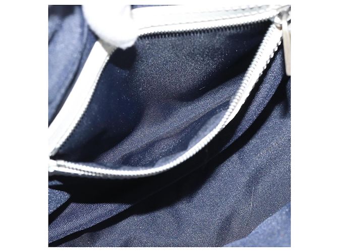 FENDI Zucchino Canvas Hand Bag Navy Silver - vista 22
