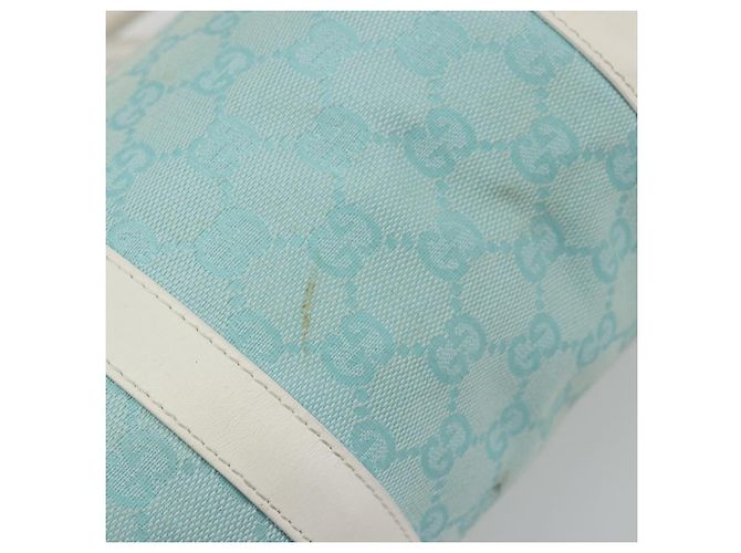 GUCCI GG Canvas Hand Bag Light Blue Gold 000 0851 - vista 10