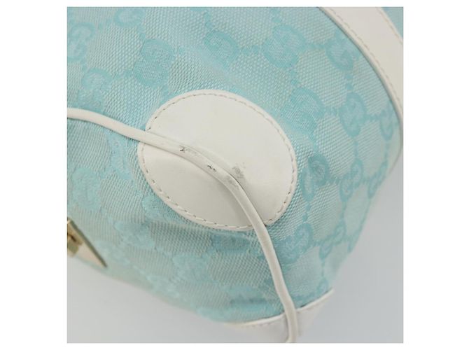 GUCCI GG Canvas Hand Bag Light Blue Gold 000 0851 - vista 14