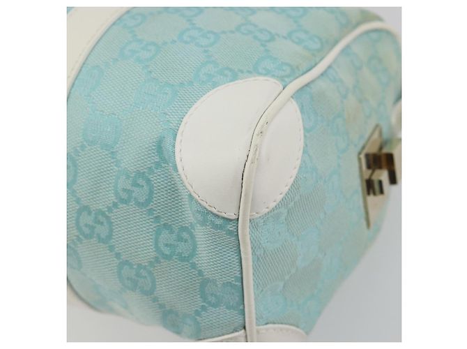 GUCCI GG Canvas Hand Bag Light Blue Gold 000 0851 - vista 15