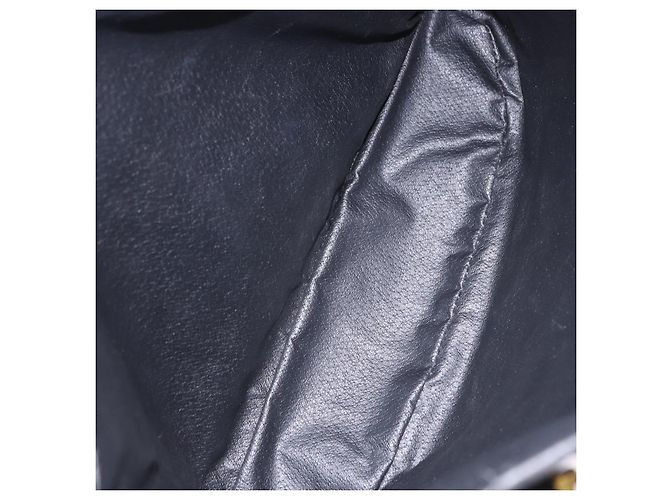 Céline CELINE Macadam Canvas Tote Bag PVC Leather Black Gold - vista 10