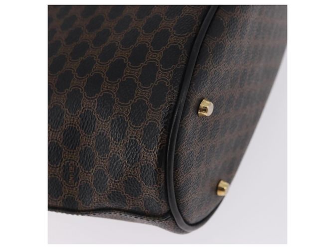 Céline CELINE Macadam Canvas Tote Bag PVC Leather Black Gold - vista 15