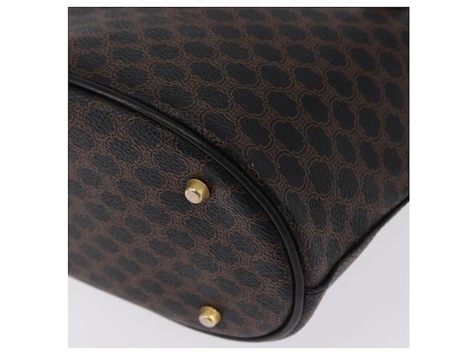Céline CELINE Macadam Canvas Tote Bag PVC Leather Black Gold - vista 16