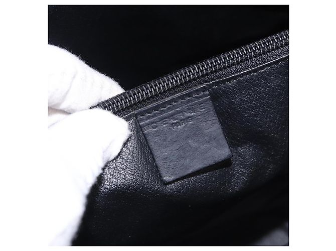 Céline CELINE Macadam Canvas Tote Bag PVC Leather Black Gold - vista 18