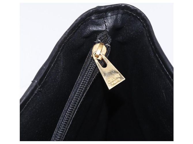 Céline CELINE Macadam Canvas Tote Bag PVC Leather Black Gold - vista 24