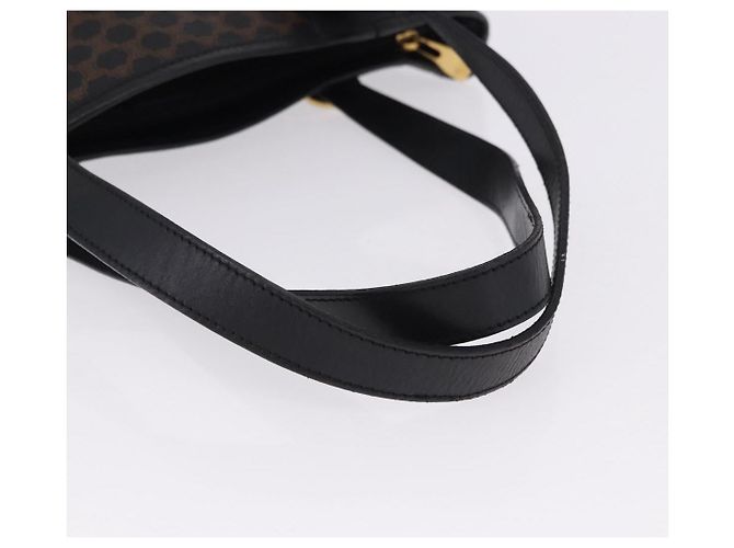 Céline CELINE Macadam Canvas Tote Bag PVC Leather Black Gold - vista 7